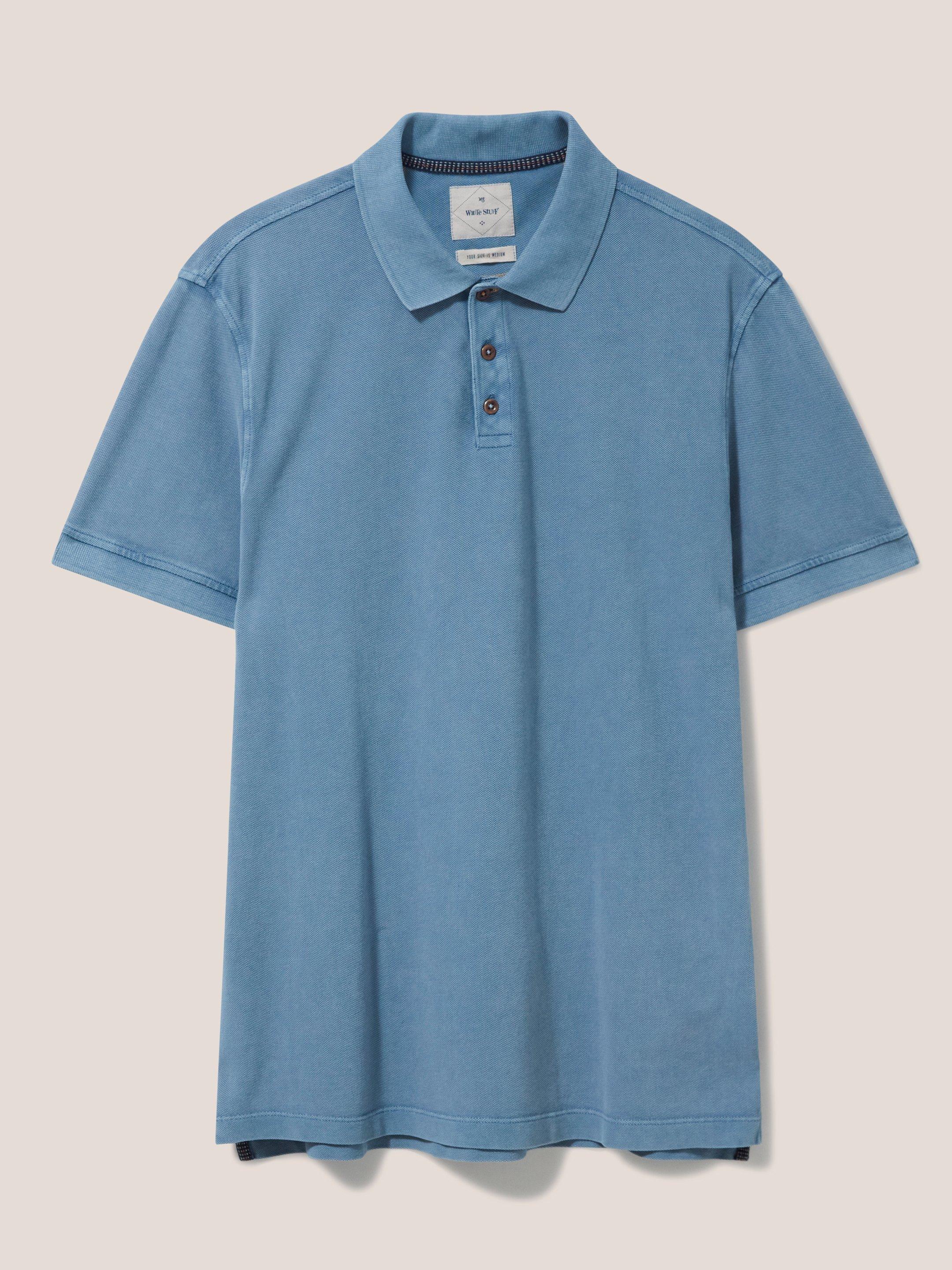 Utility Polo in CHAMB BLUE - FLAT FRONT