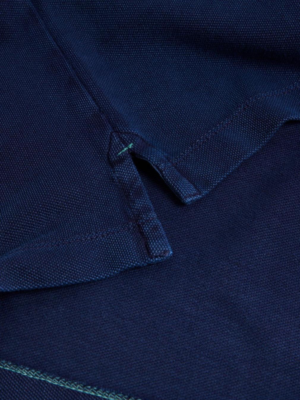 Utility Polo in DEEP BLUE - FLAT DETAIL