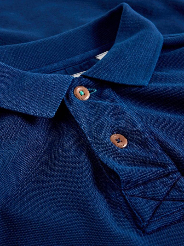 Utility Polo in DEEP BLUE - FLAT DETAIL