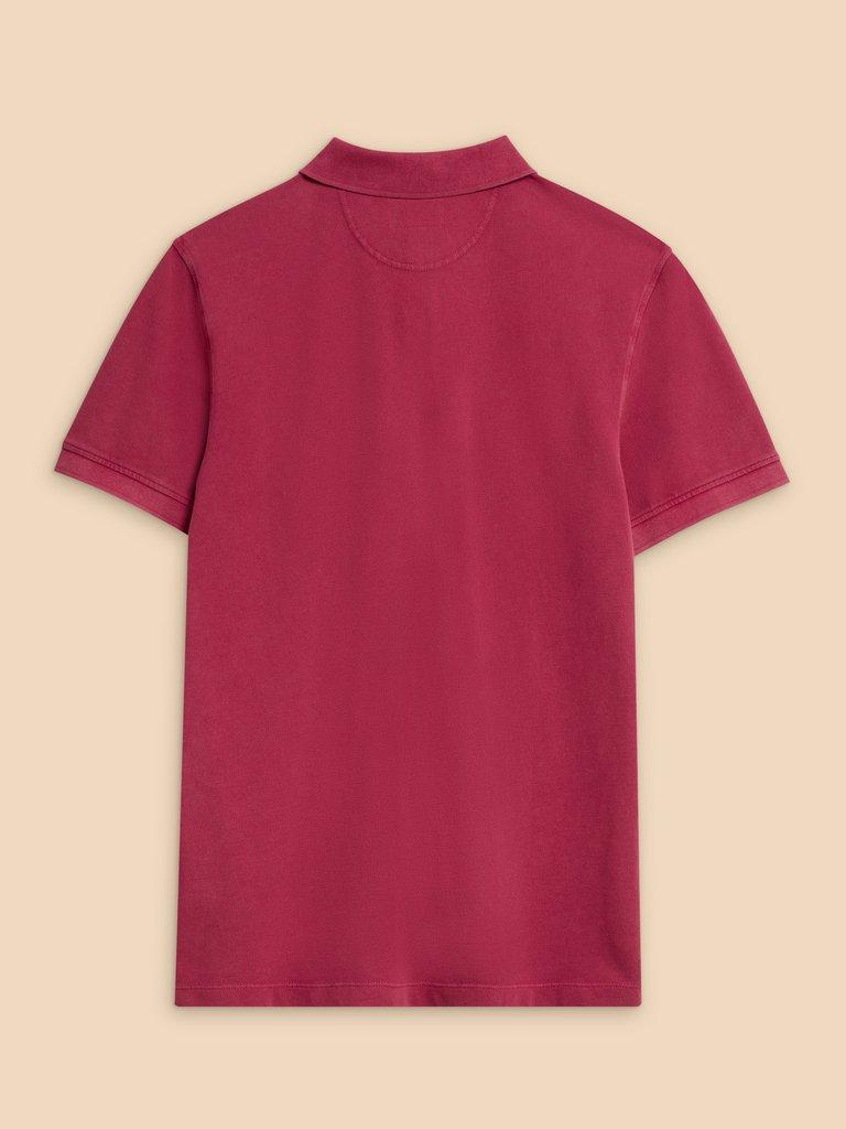 Utility Polo in DEEP PINK - FLAT BACK