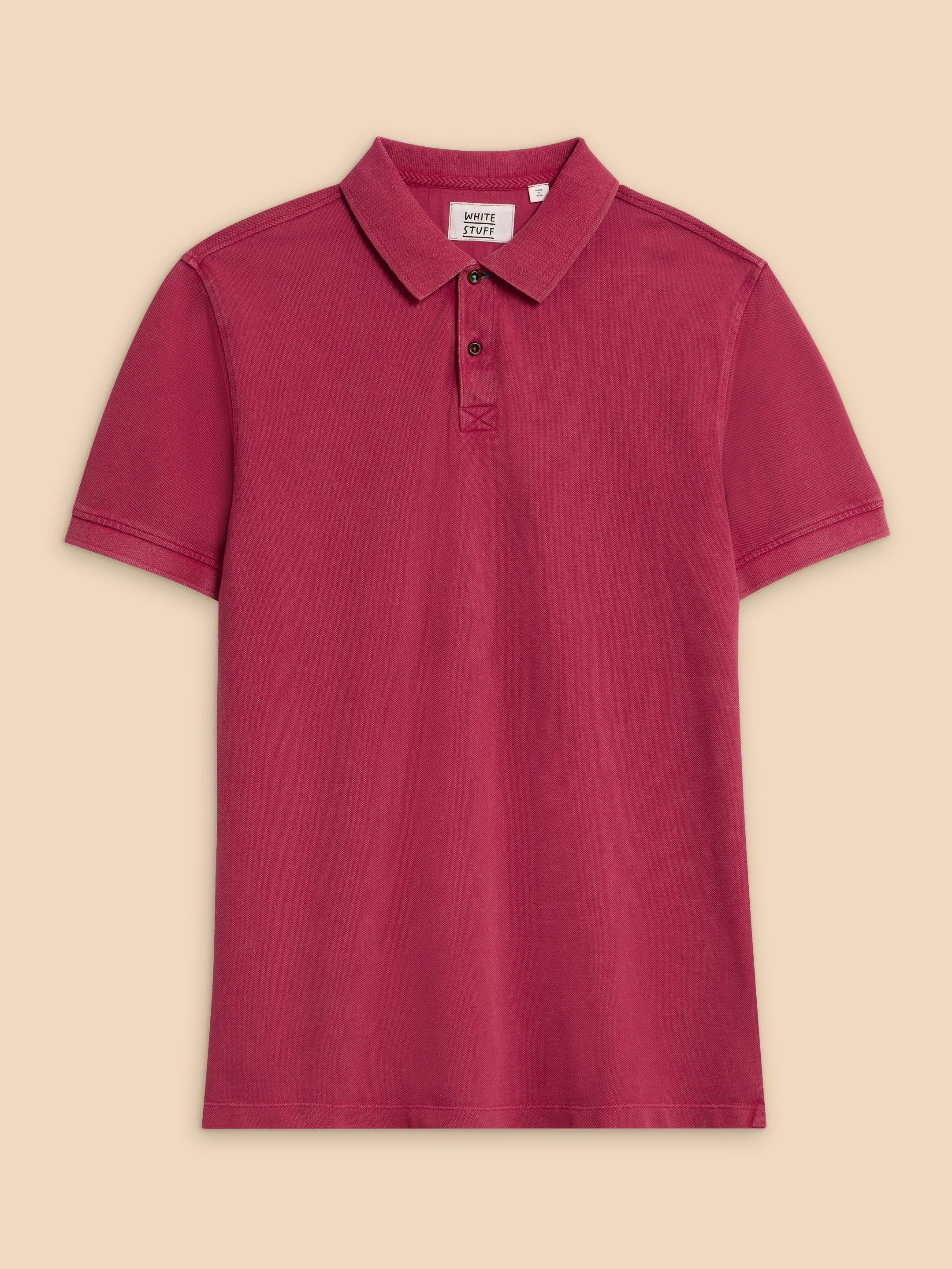 Utility Polo in DEEP PINK - FLAT FRONT