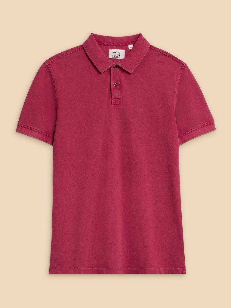 Utility Polo in DEEP PINK - FLAT FRONT