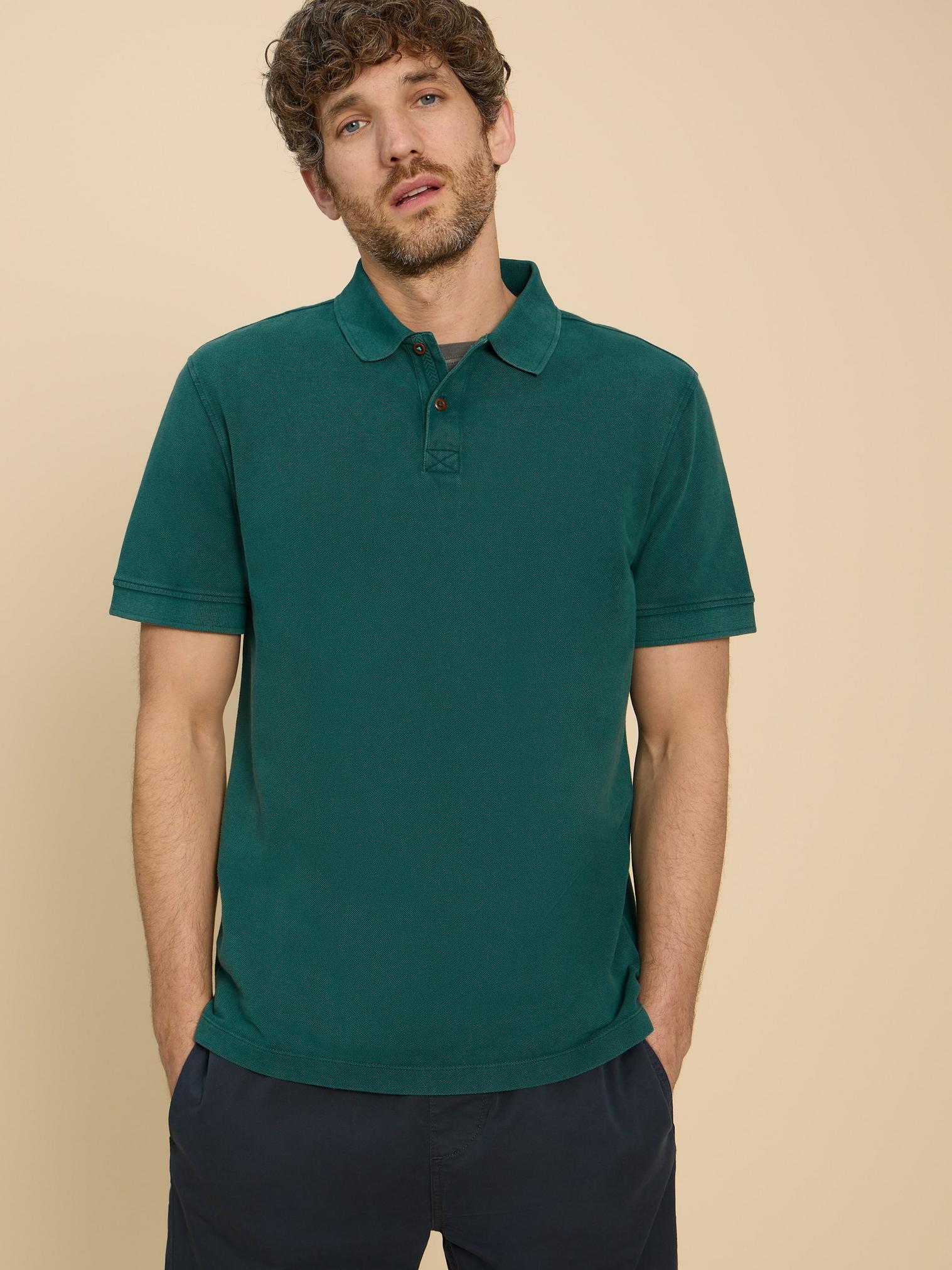 Utility Polo in DK TEAL - LIFESTYLE