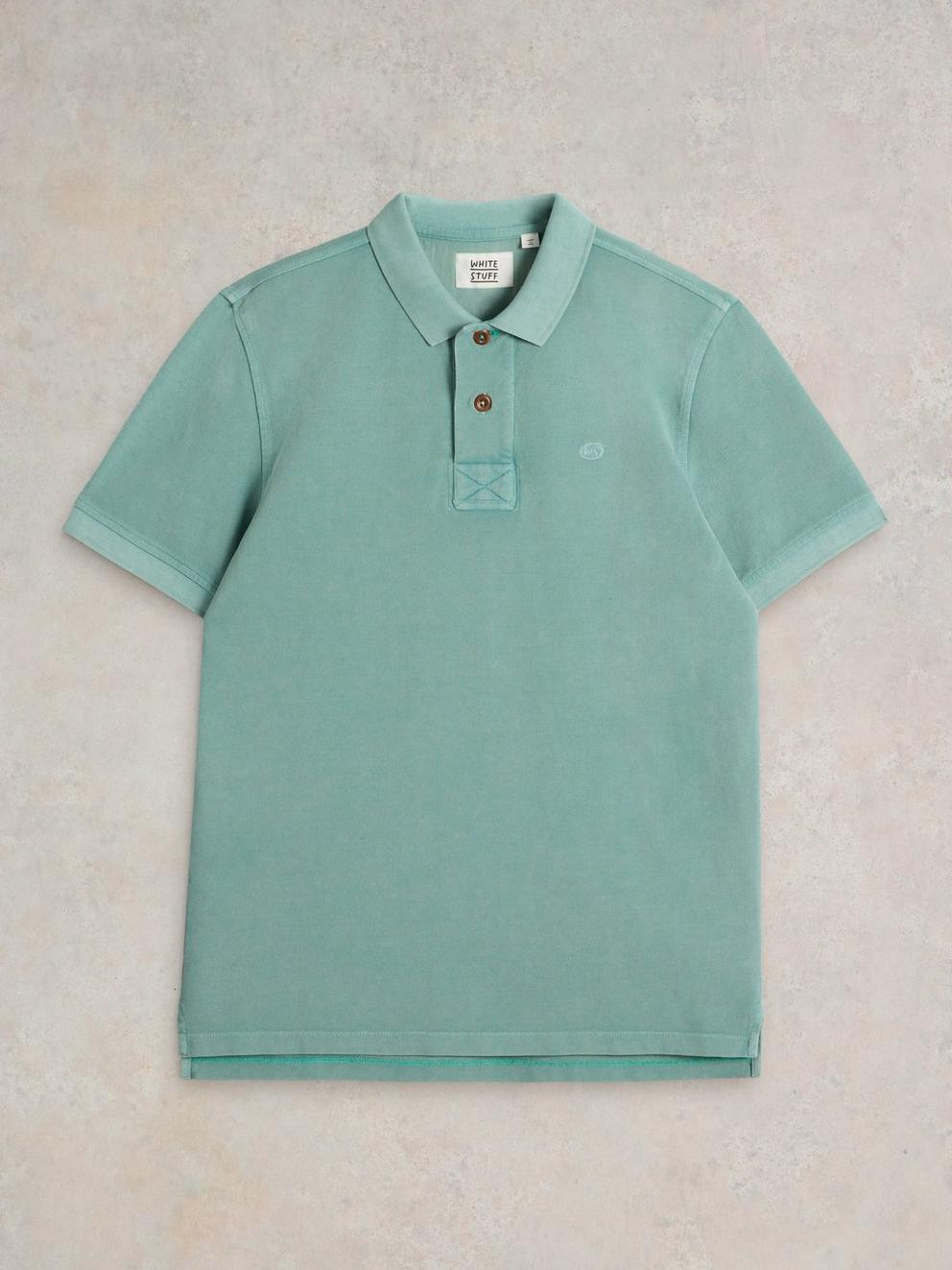 Utility Polo in D EGG BLUE - FLAT FRONT