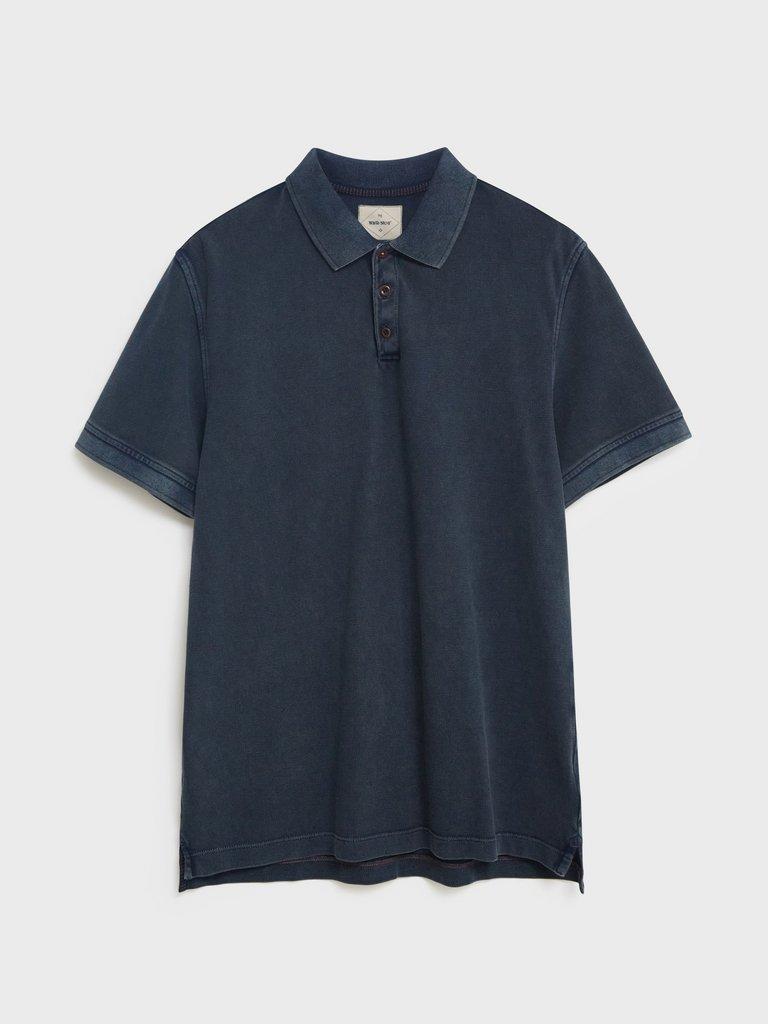 Utility Polo in INDIGO BLE - FLAT FRONT