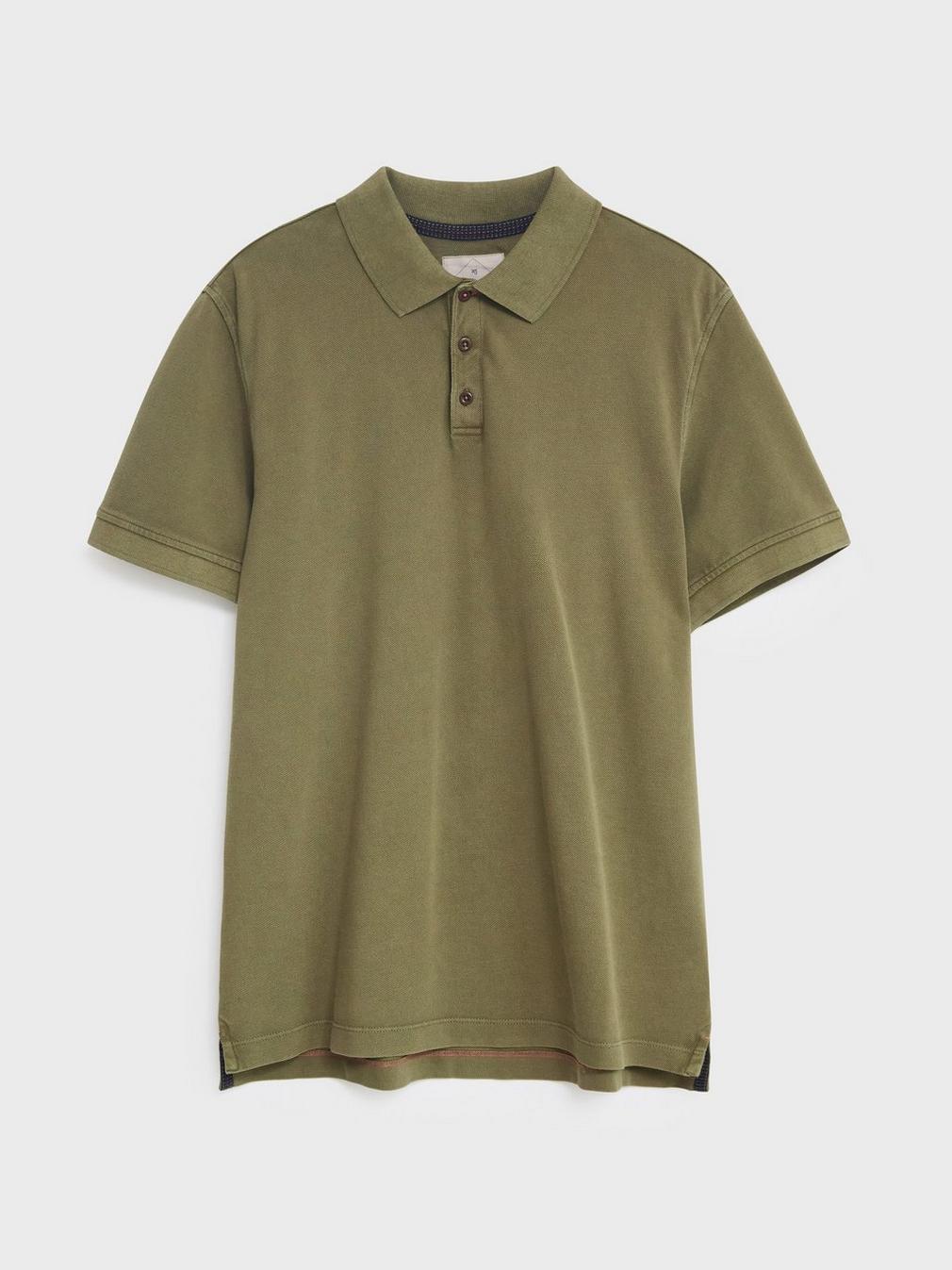 Utility Polo in KHAKI GRN - FLAT FRONT