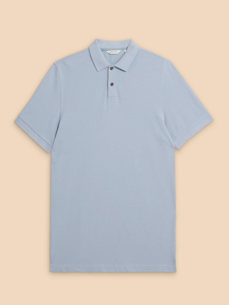 Utility Polo in LGT BLUE - FLAT FRONT