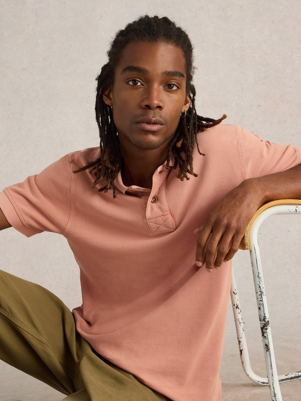 Utility Polo in LGT PINK - LIFESTYLE