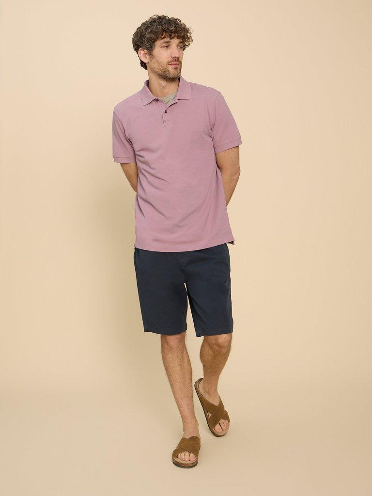 Utility Polo in LGT PURPLE - MODEL FRONT
