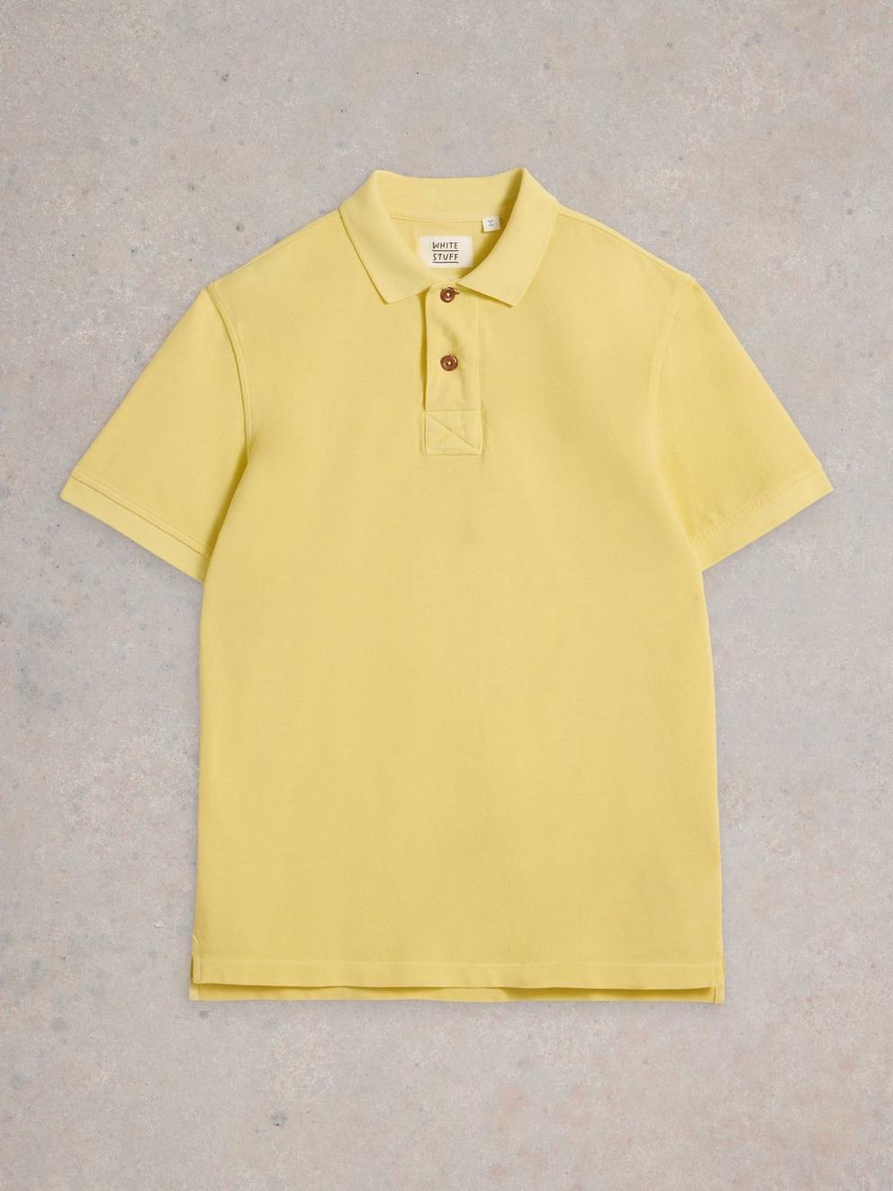 Utility Polo in LGT YELLOW - FLAT FRONT