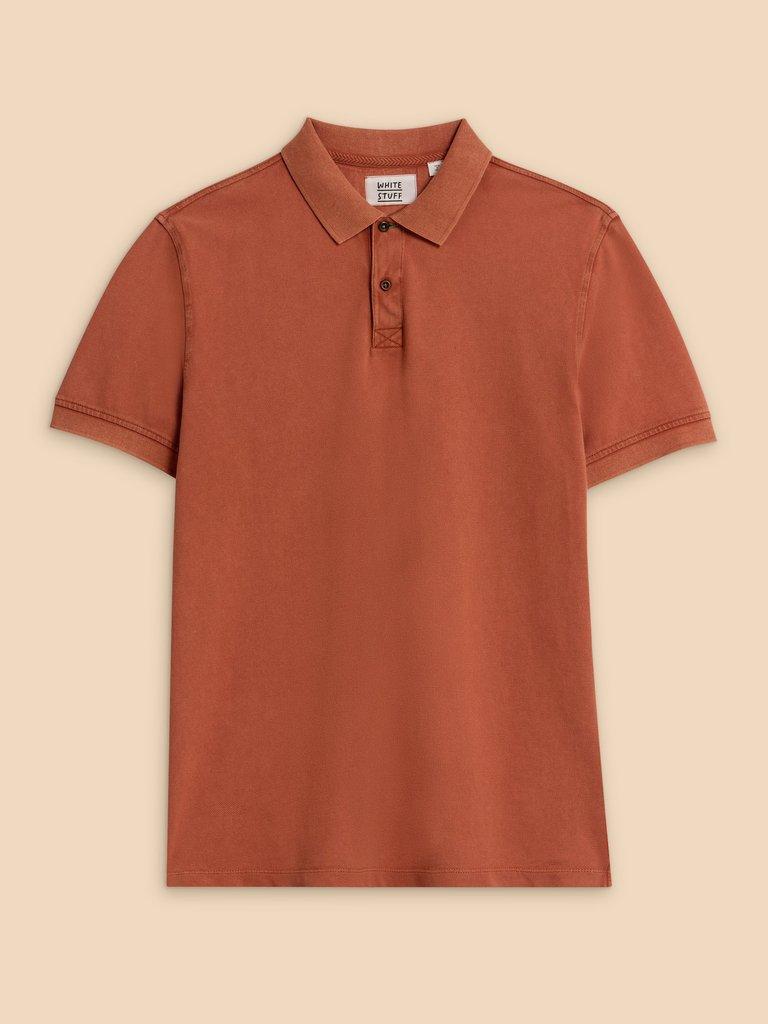 Utility Polo in MID ORANGE - FLAT FRONT