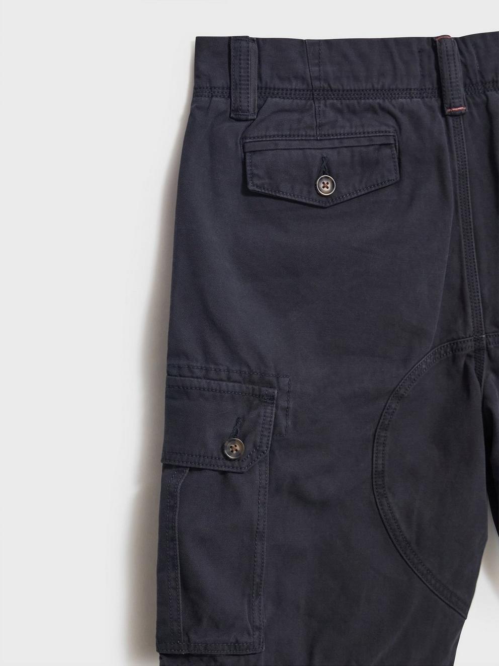 Kegworth Cargo Short in DARK NAVY - FLAT DETAIL