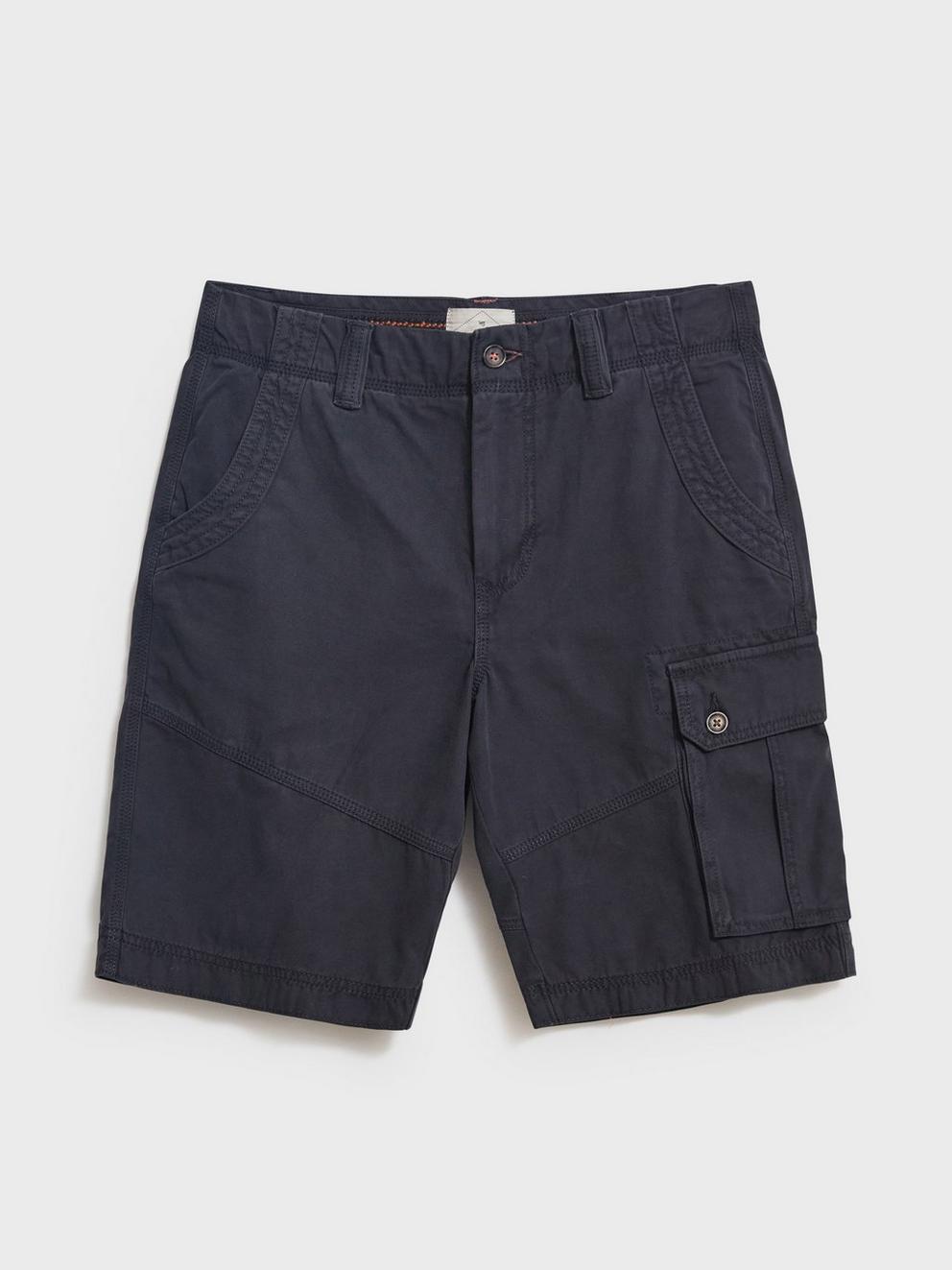 Kegworth Cargo Short in DARK NAVY - FLAT FRONT