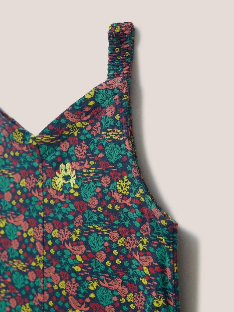 Mini Selina Jumpsuit in BLUE MLT - FLAT DETAIL