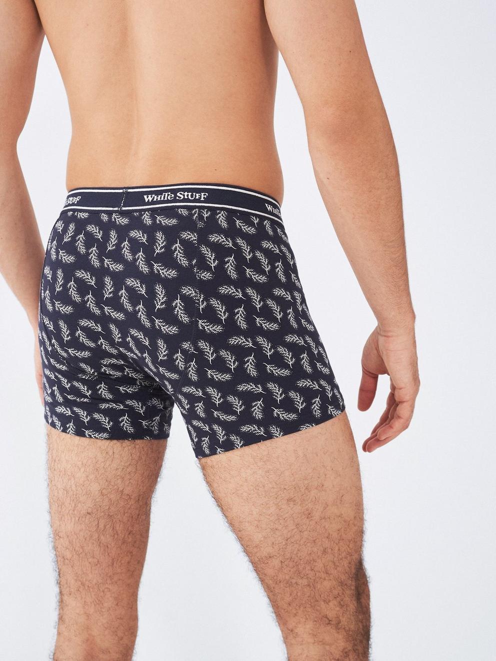 2Pack Boxers  Plain and Print in RED MLT - FLAT BACK