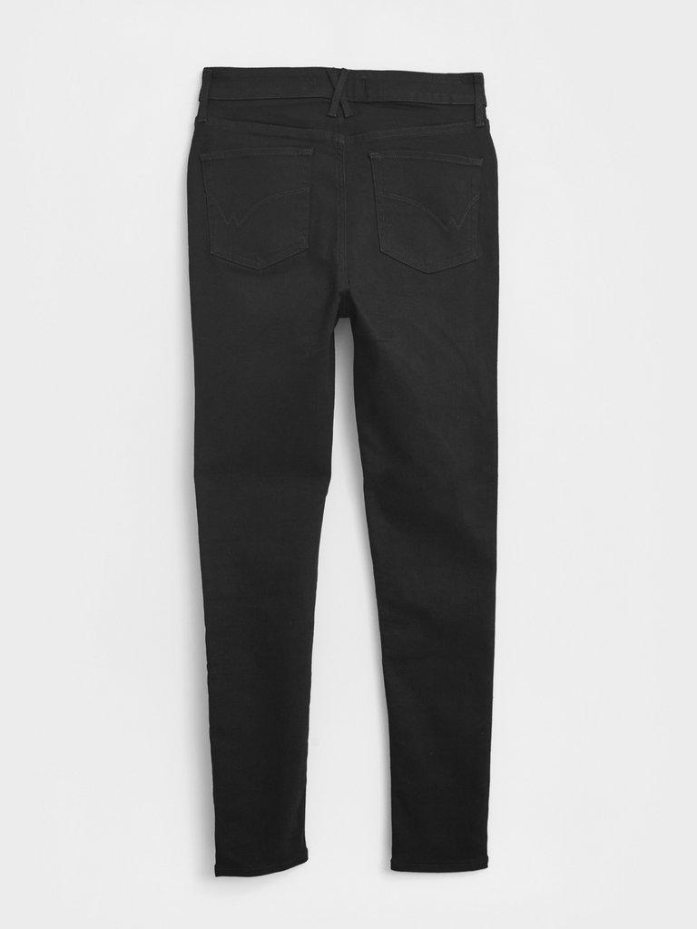 Amelia Skinny Leg Jeans in BLK DENIM - FLAT BACK