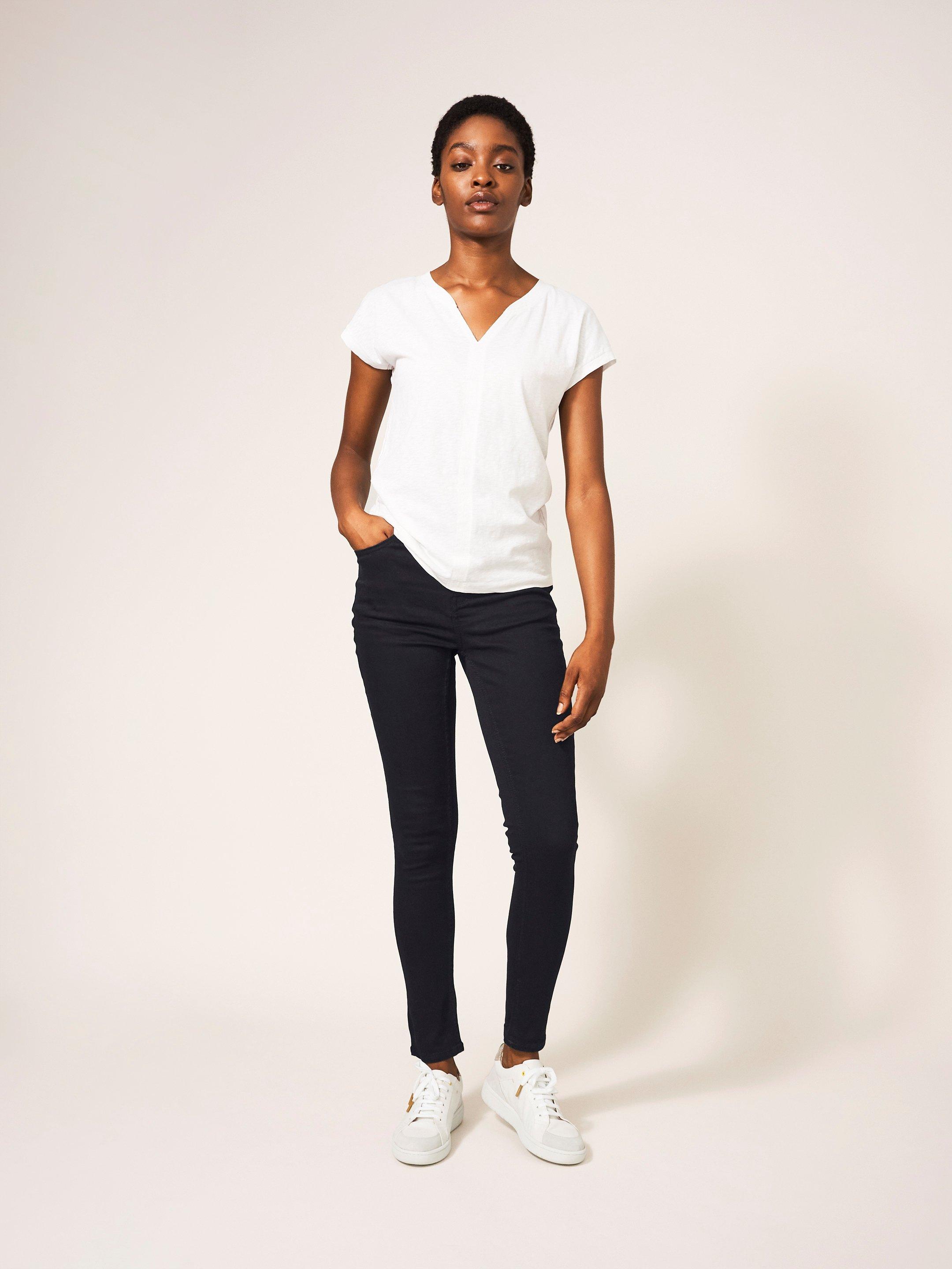 Black and 2025 white skinny jeans