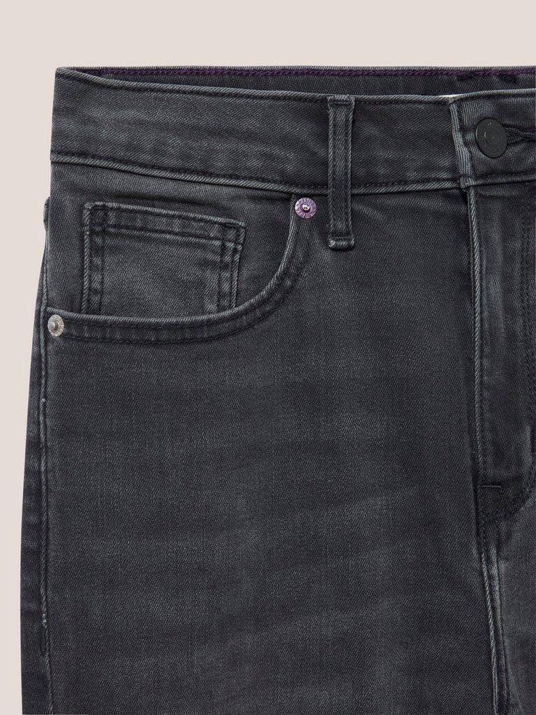Amelia Skinny Leg Jeans in CHARC GREY - FLAT DETAIL