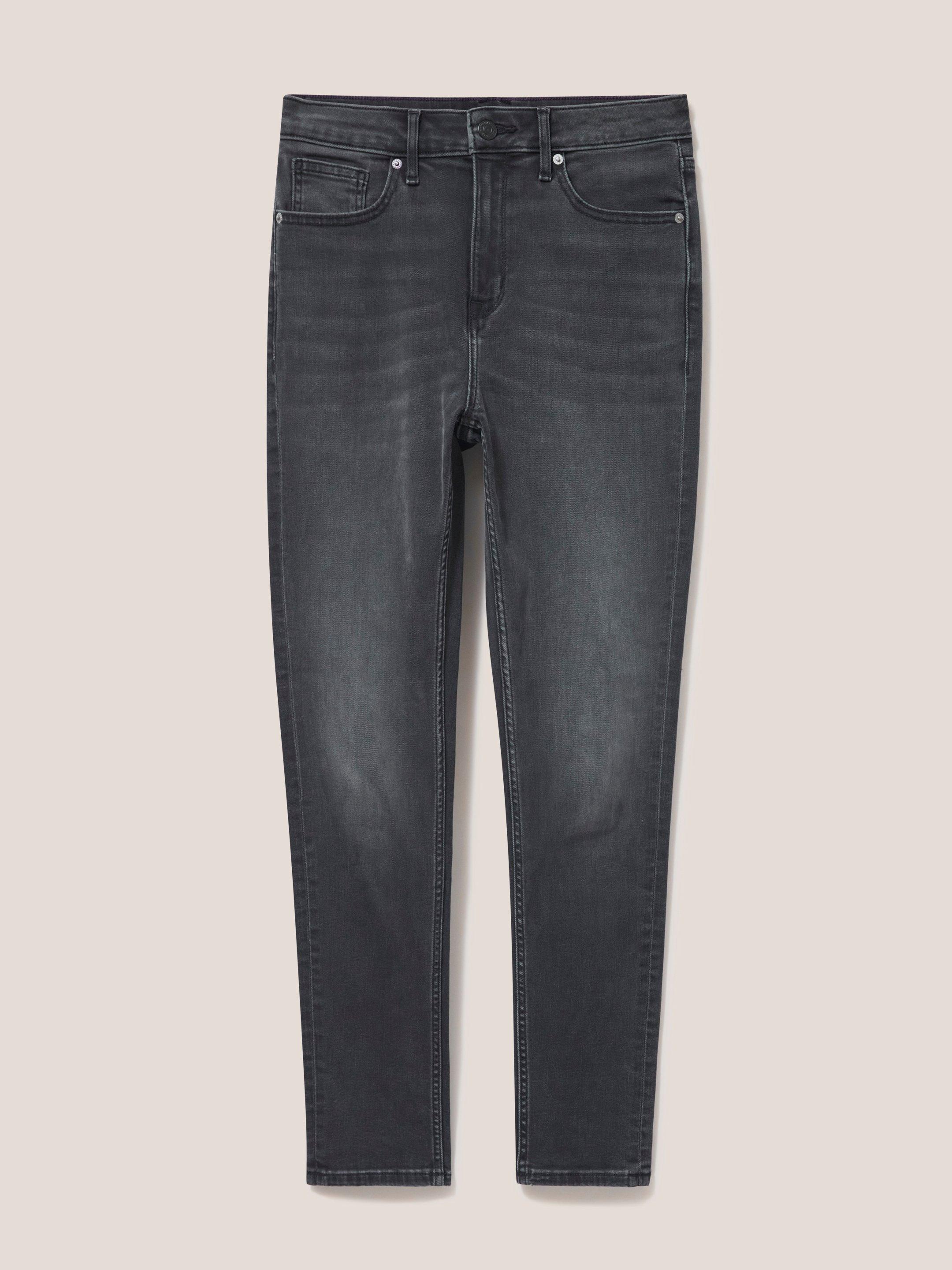Amelia Skinny Leg Jeans in CHARC GREY - FLAT FRONT