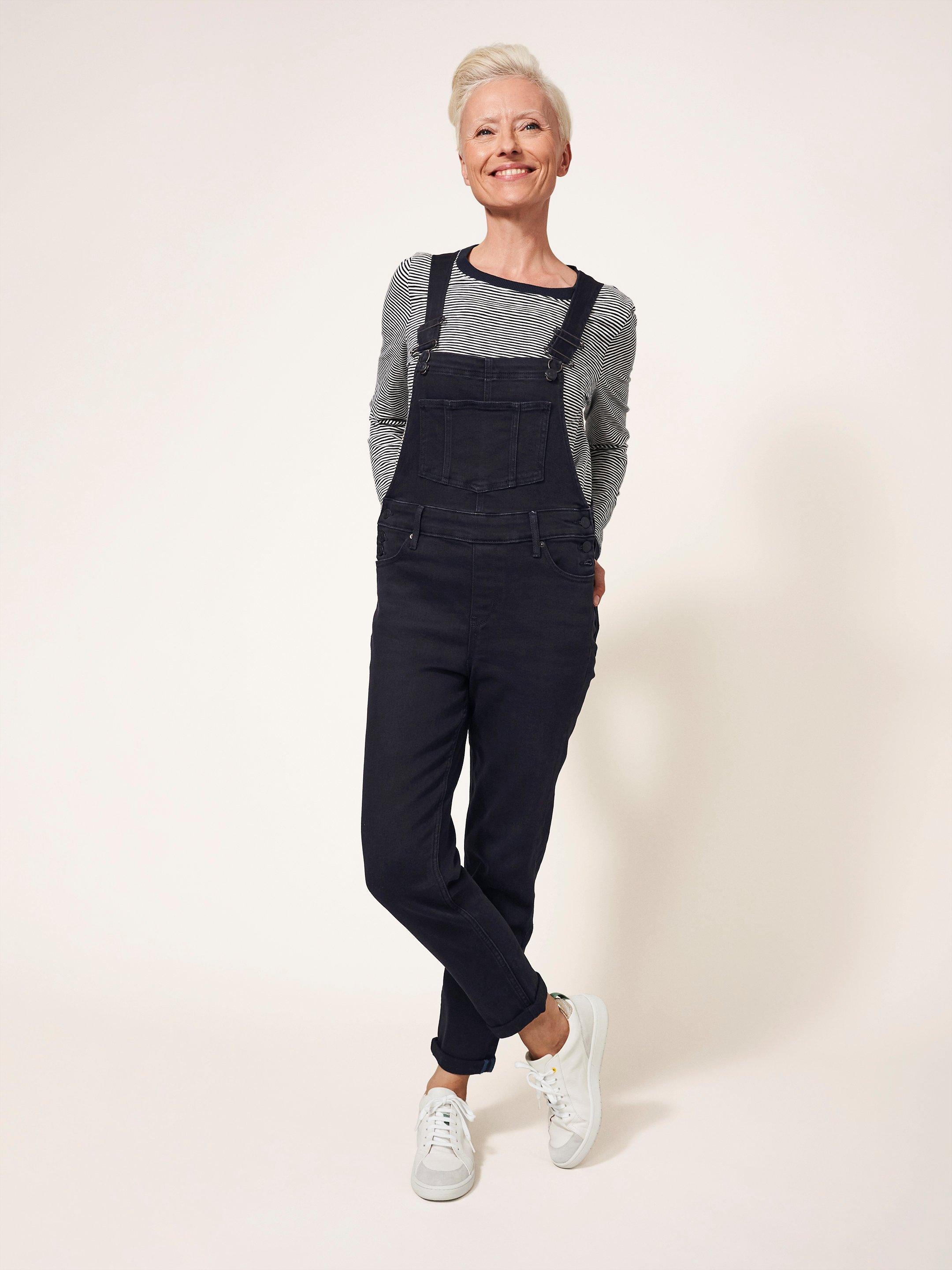 Isabelle Dungaree in WASHED BLACK