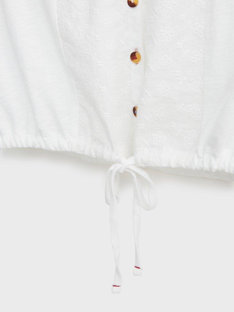 Flowing Grasses Shirt in BRIL WHITE - FLAT DETAIL