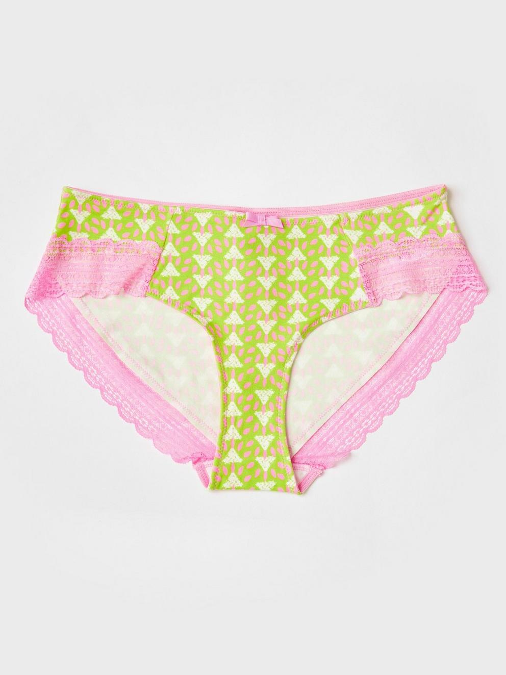 Petal Shortie in GREEN MLT - FLAT FRONT