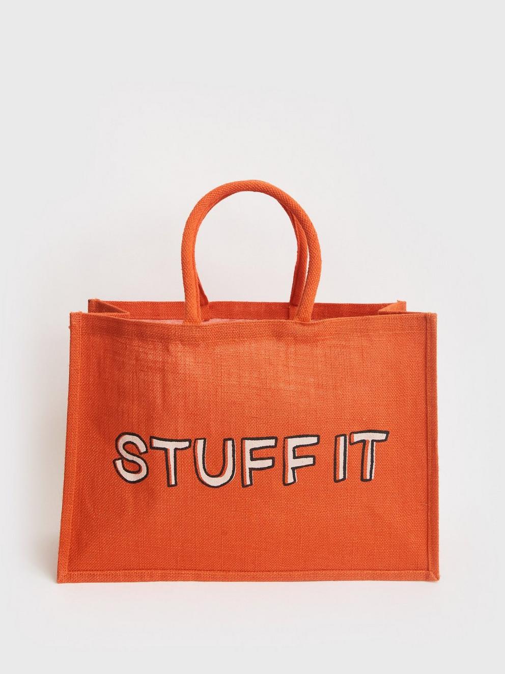 STUFF IT Bag in BRT ORANGE - FLAT FRONT