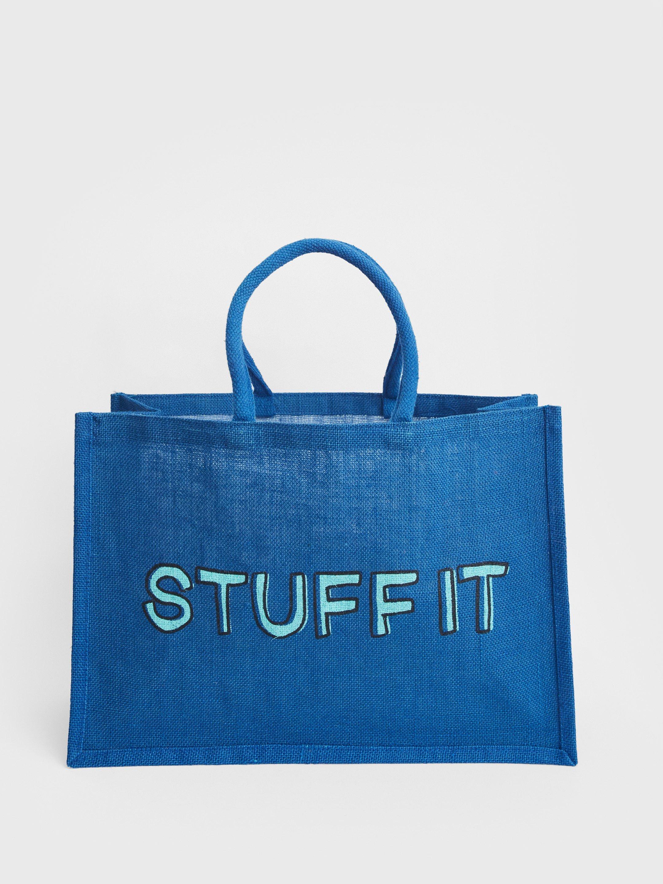 STUFF IT Bag in MID BLUE - FLAT FRONT