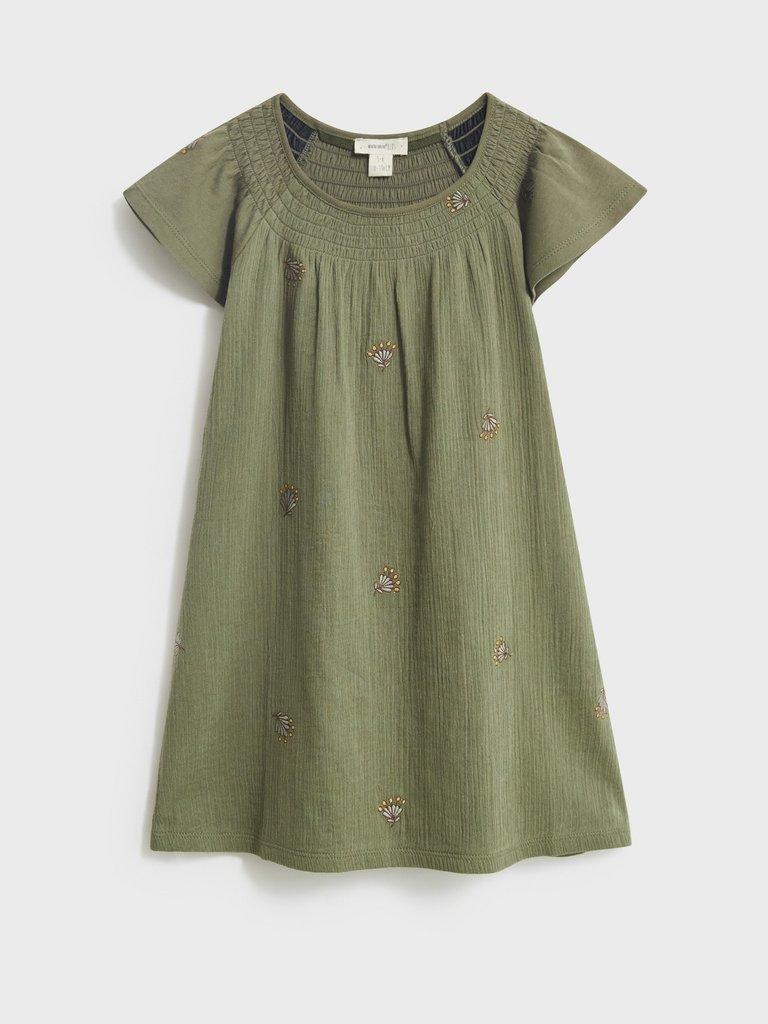 Lolly Dress in MID GREEN - FLAT FRONT