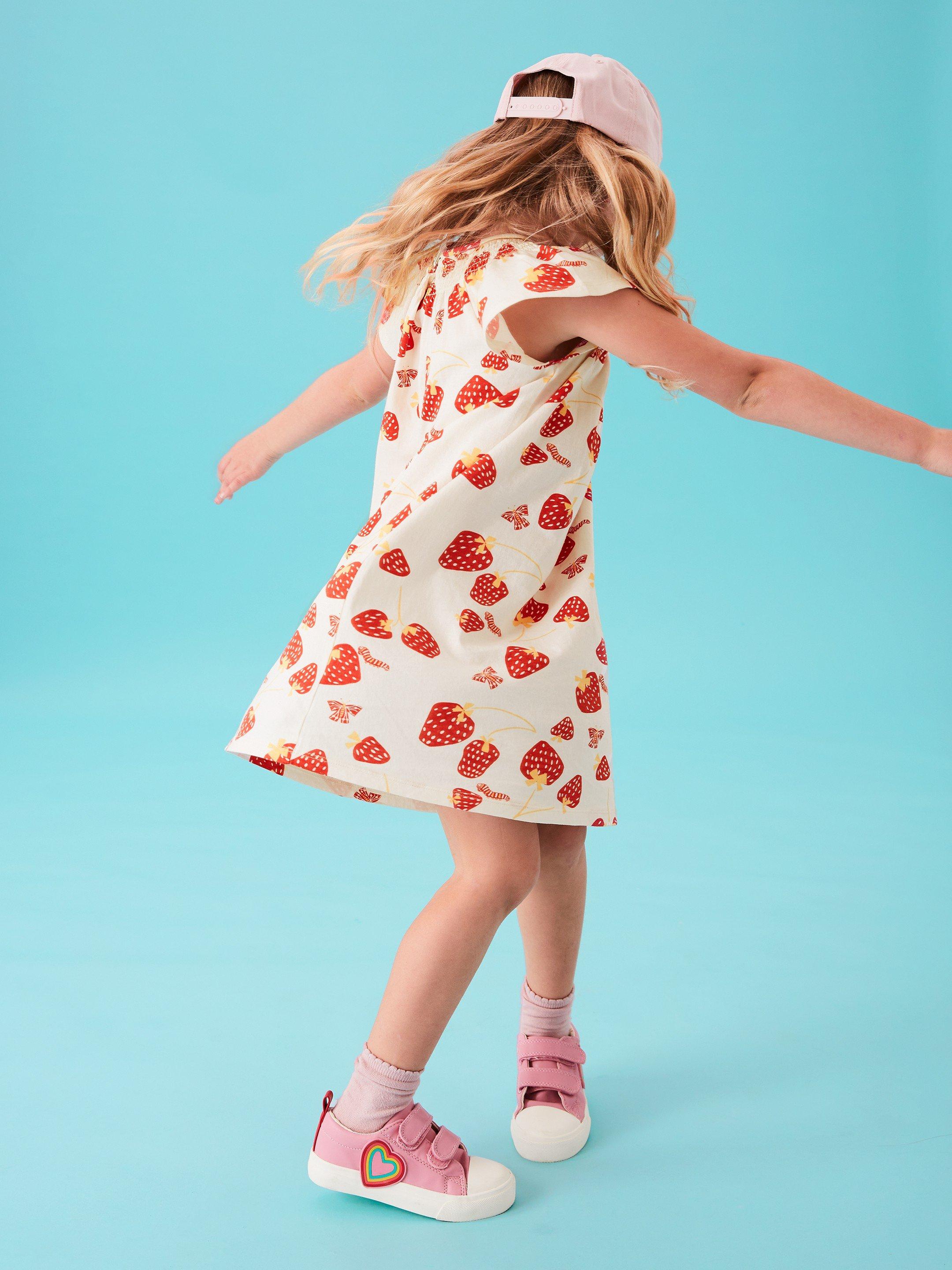 Lolly Dress in PINK MLT - MODEL FRONT