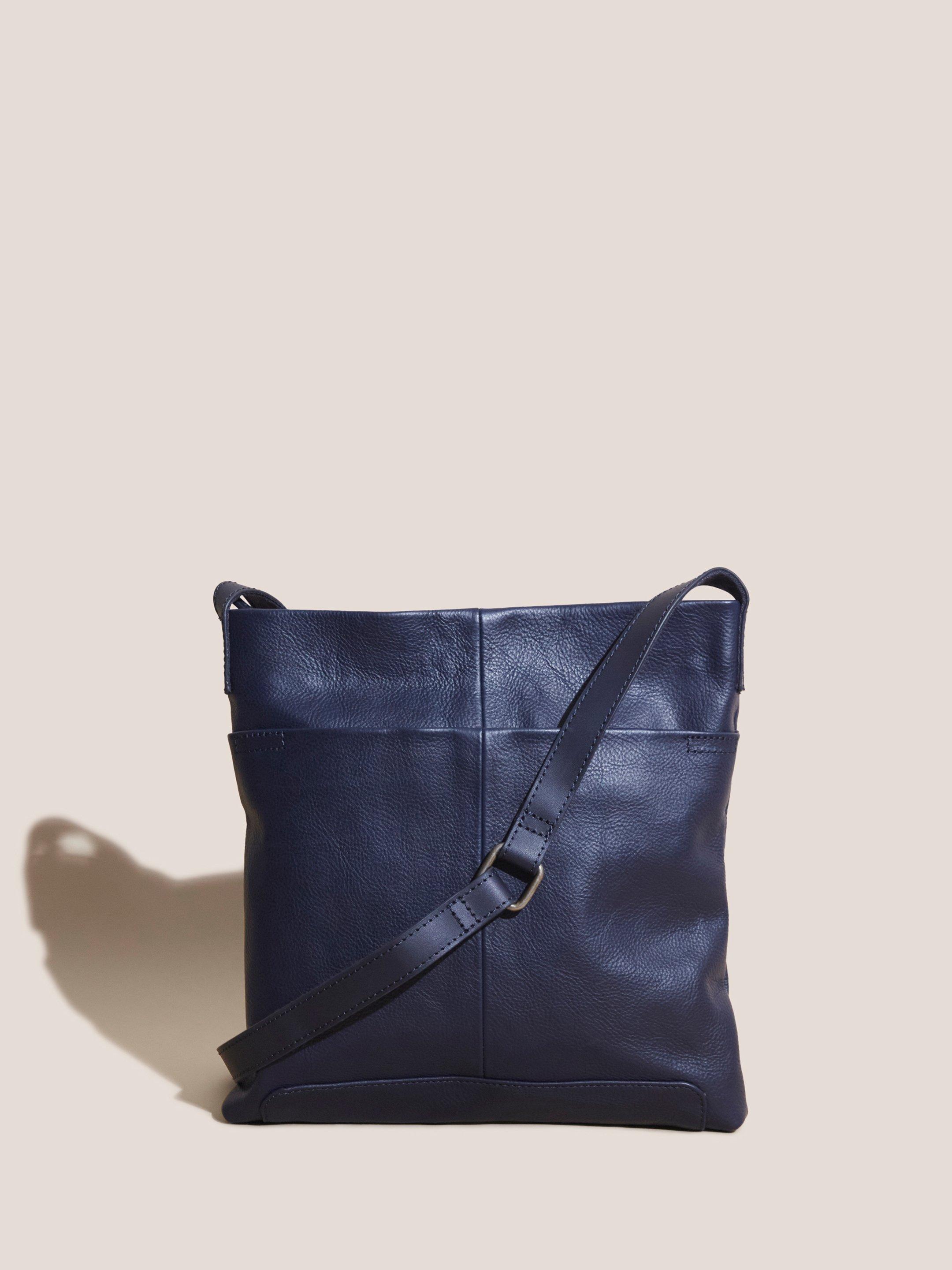 Issy Bag in DARK NAVY - MODEL FRONT
