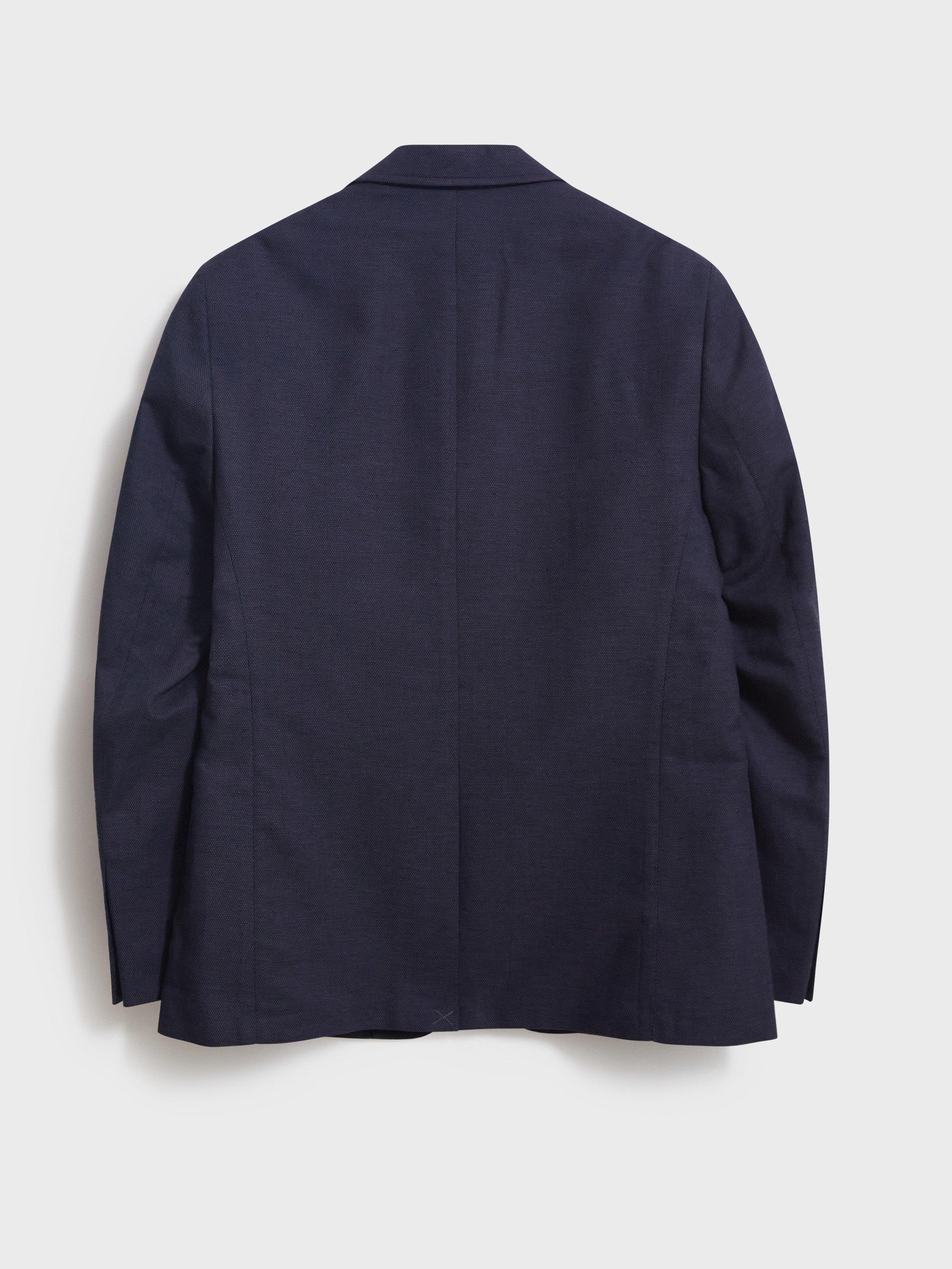 Abbott Linen Blazer in FR NAVY - FLAT BACK