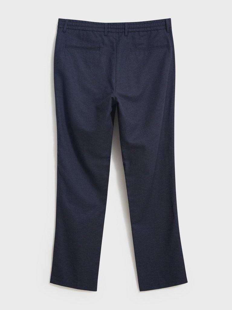 Abbott Linen Trouser in FR NAVY - FLAT BACK