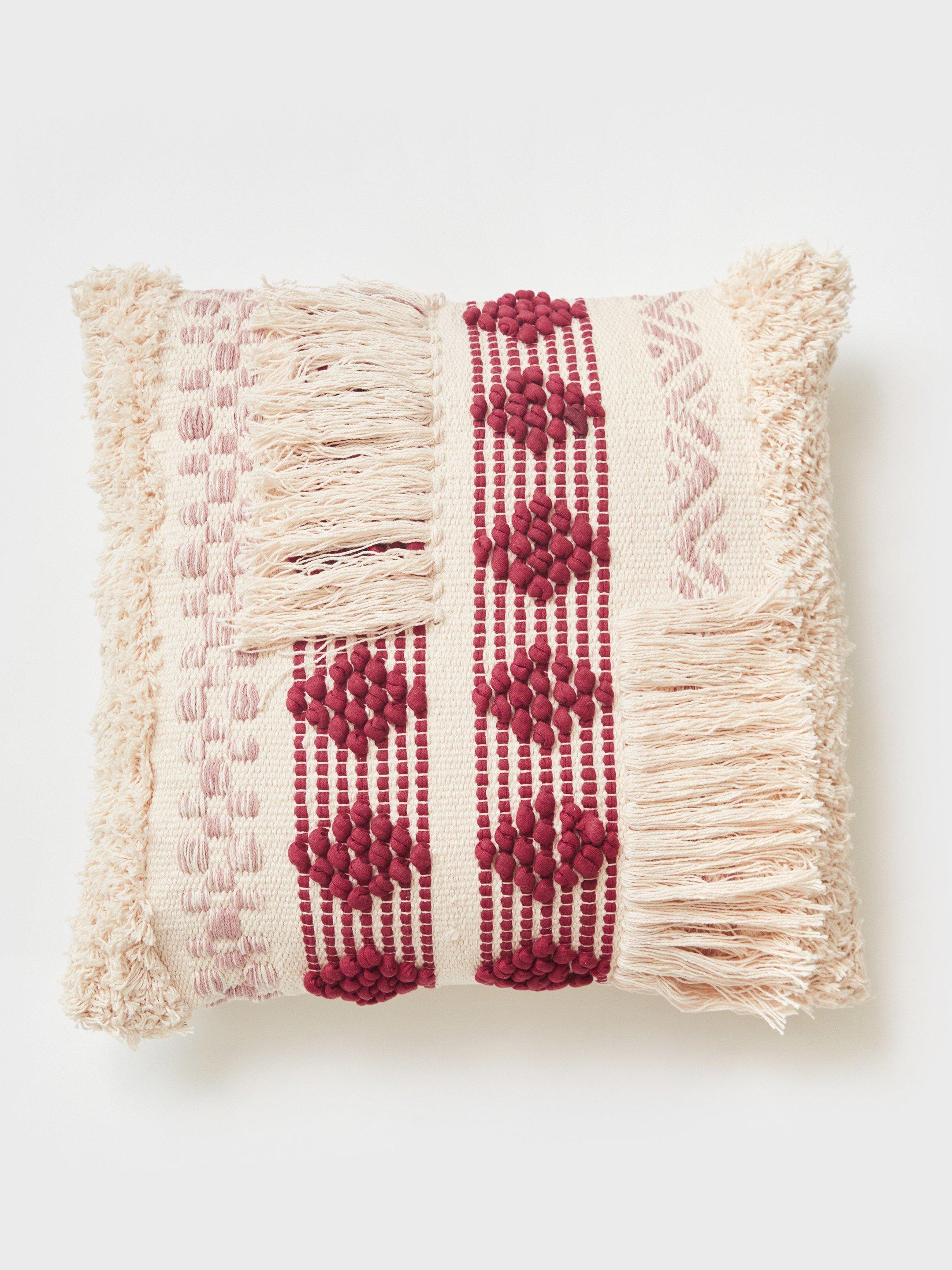 Tufted Cushion Cover in PINK MLT - FLAT FRONT