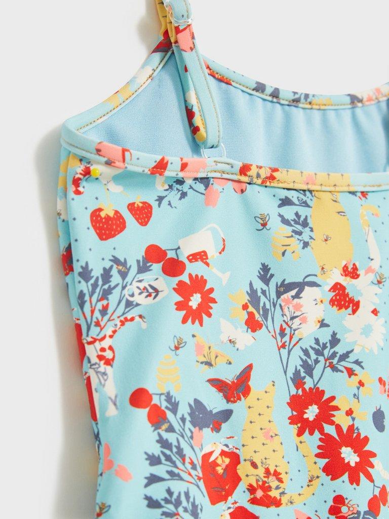 Garden Print Swimsuit in BLUE MLT - FLAT DETAIL