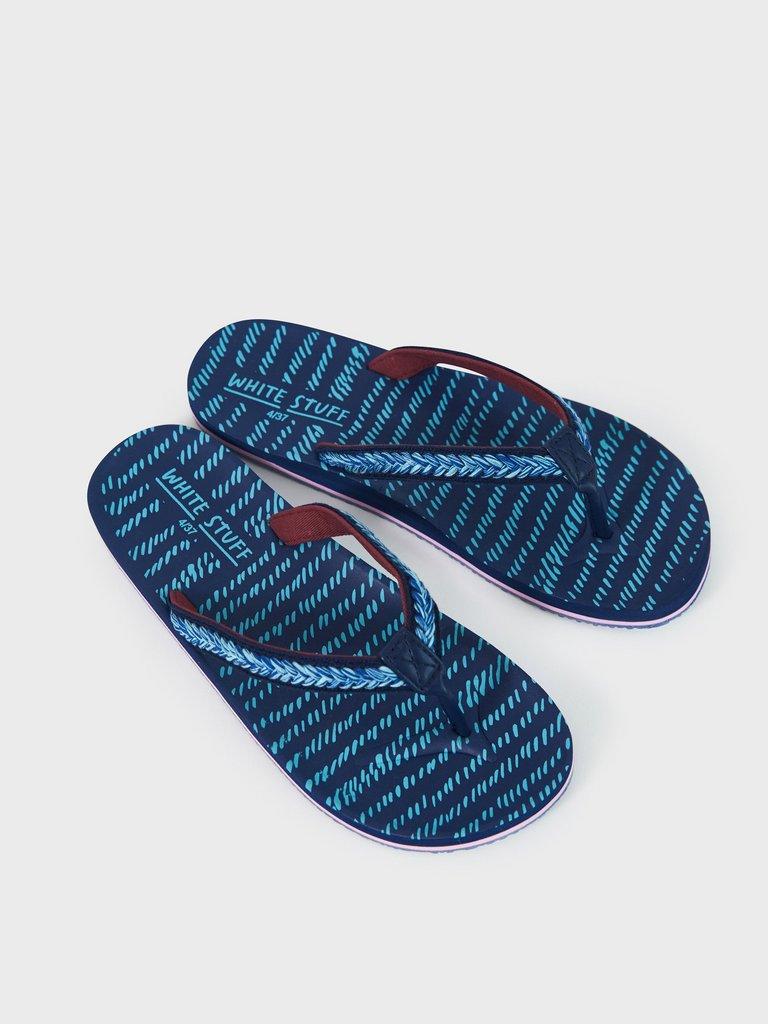 Eva Flip Flop in NAVY MULTI | White Stuff