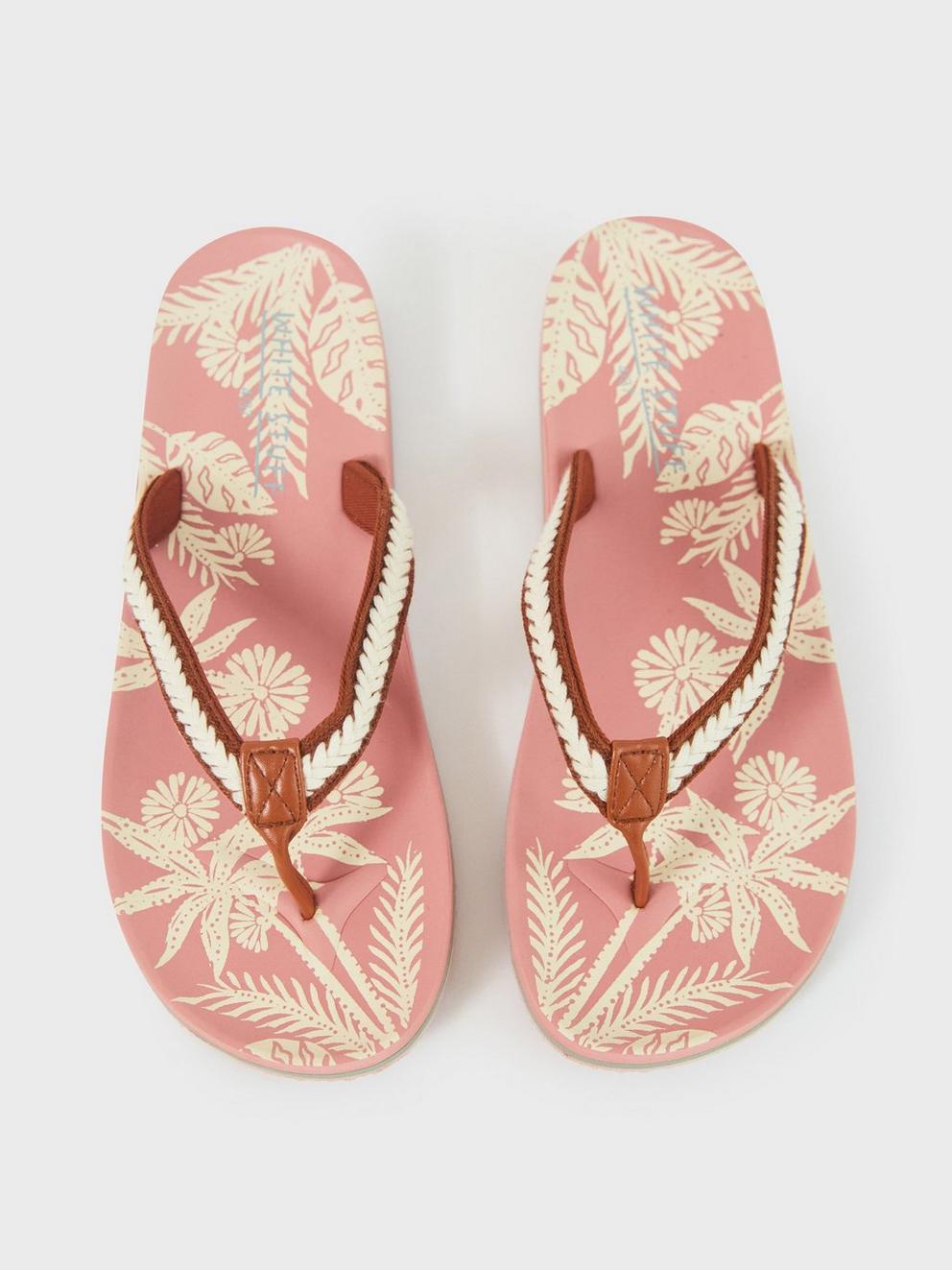 Eva Flip Flop in PINK MLT - FLAT DETAIL