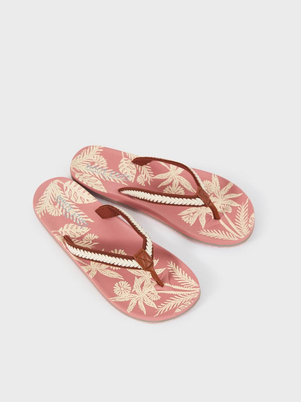 Eva Flip Flop in PINK MLT - FLAT FRONT