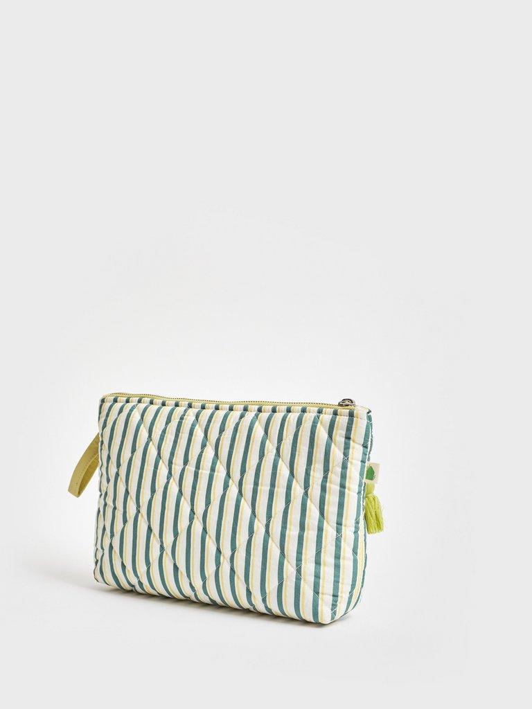 Lemons wash Bag in GREEN MLT - FLAT BACK