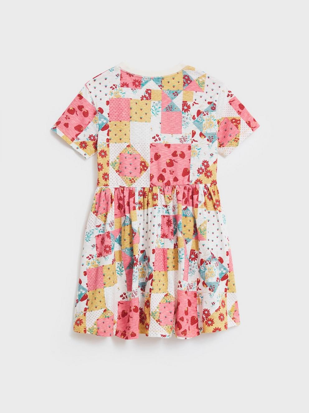 Tulip Dress in PINK MLT - FLAT BACK