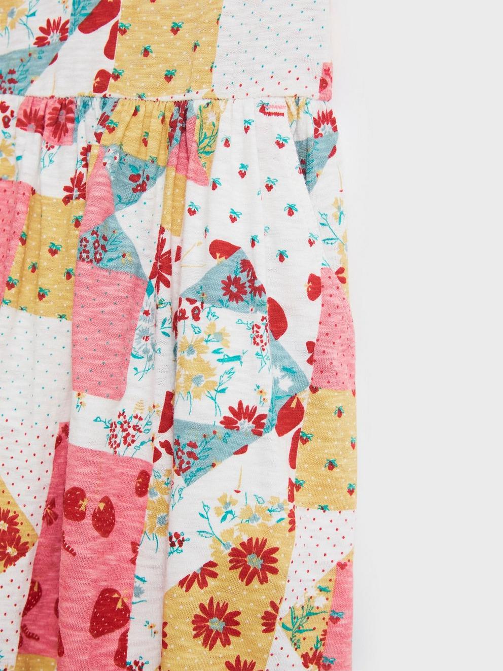 Tulip Dress in PINK MLT - FLAT DETAIL