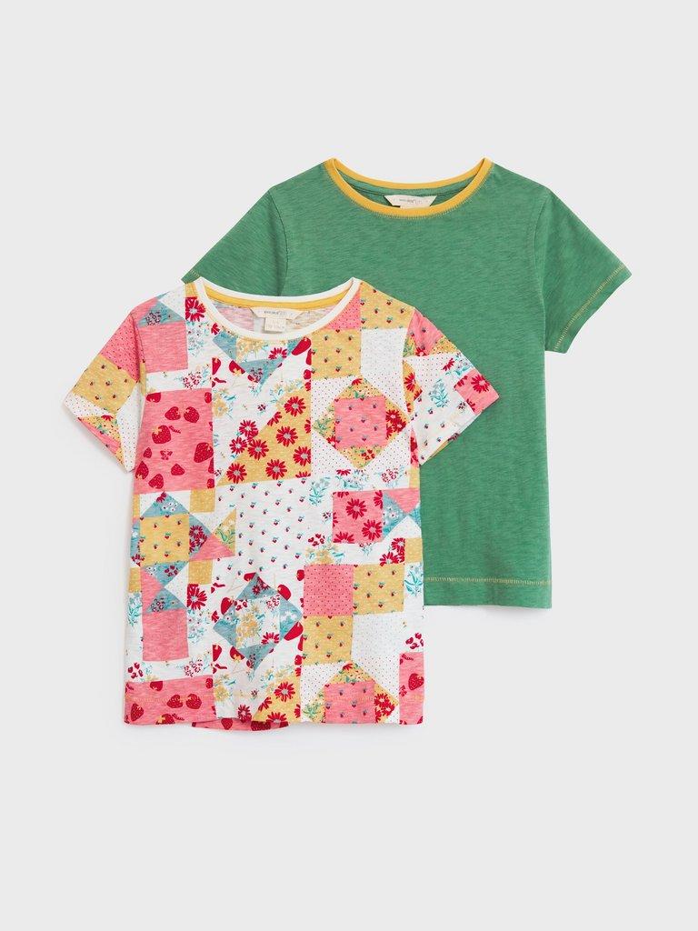 Tulip Tee 2 Pack in GREEN MLT - FLAT FRONT