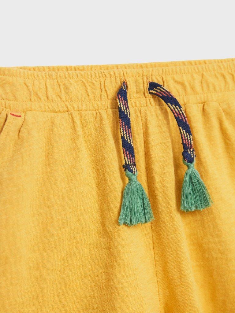 Renee Frill Short in MID YELLOW - FLAT DETAIL