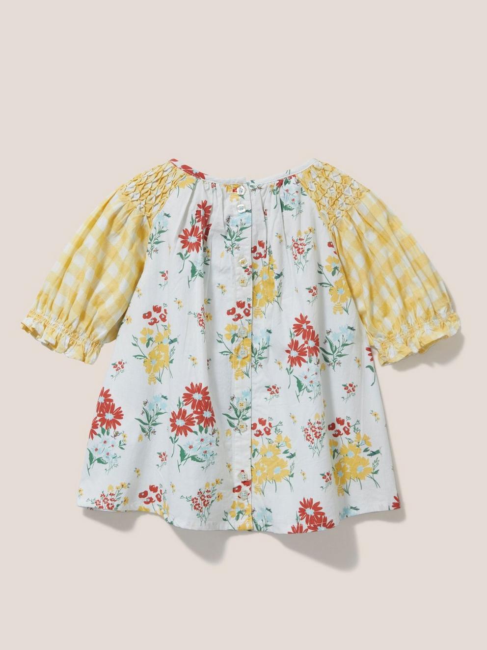 Jasmine Top Kids in IVORY MLT - FLAT BACK