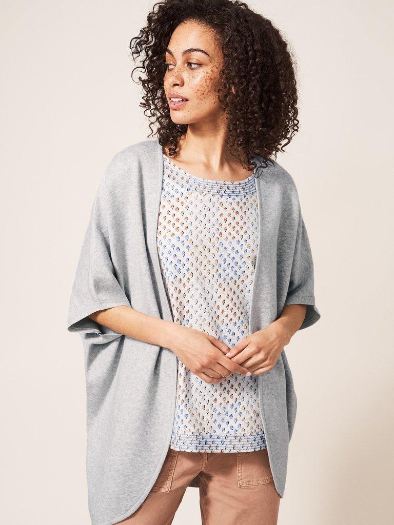 Cocoon Cardi in LGT GREY - LIFESTYLE