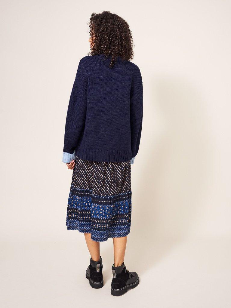 Snug Knitted Cardi in DARK NAVY | White Stuff