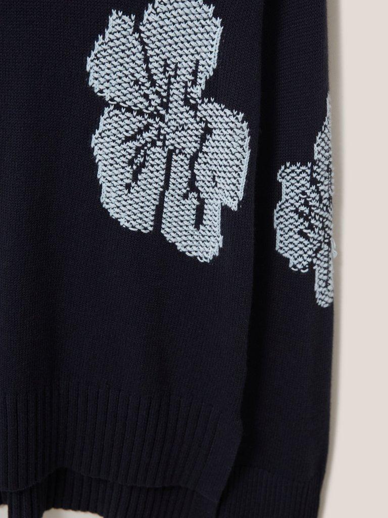 Blossoming Woodland Jumper in NAVY MULTI - FLAT DETAIL