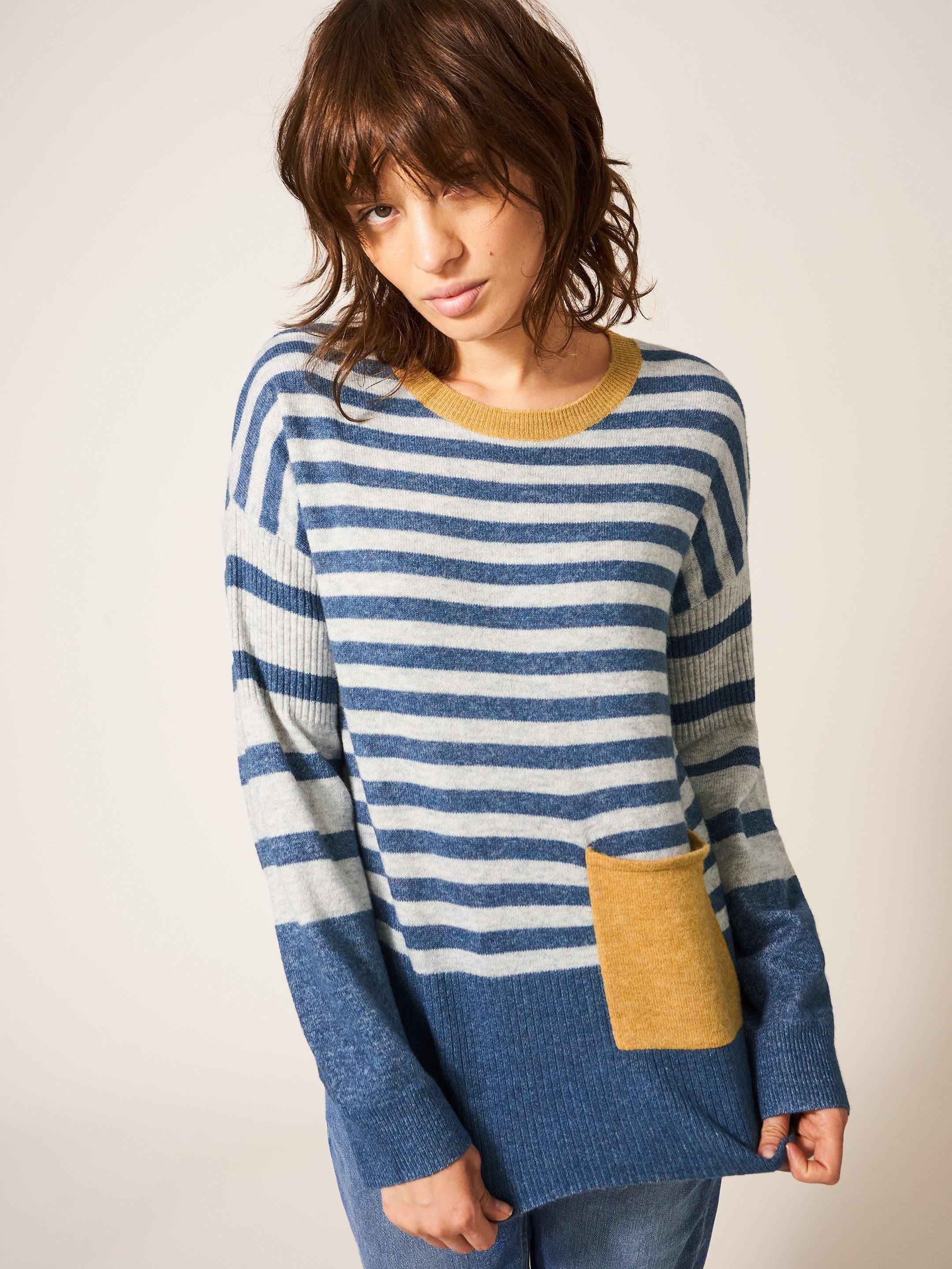 COSY JUMPER in BLUE MLT - LIFESTYLE
