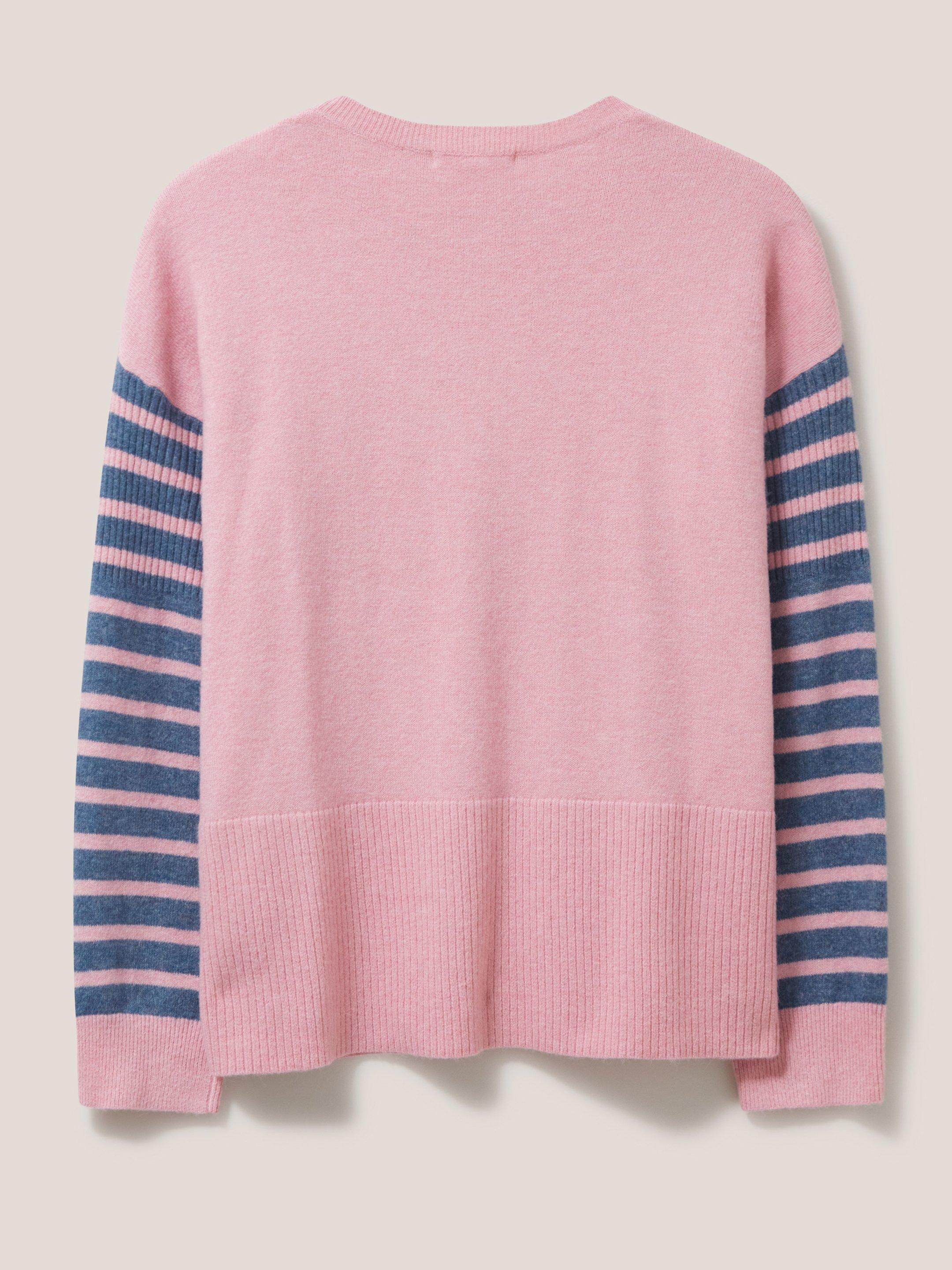 COSY JUMPER in PINK MLT - FLAT BACK