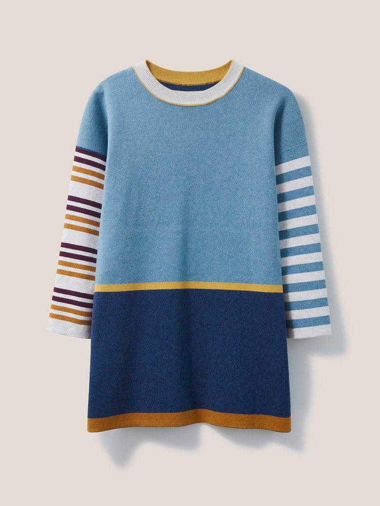 Reversible Stripe Tunic in NAVY MULTI - FLAT DETAIL